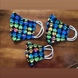 Handmade facemasks for family